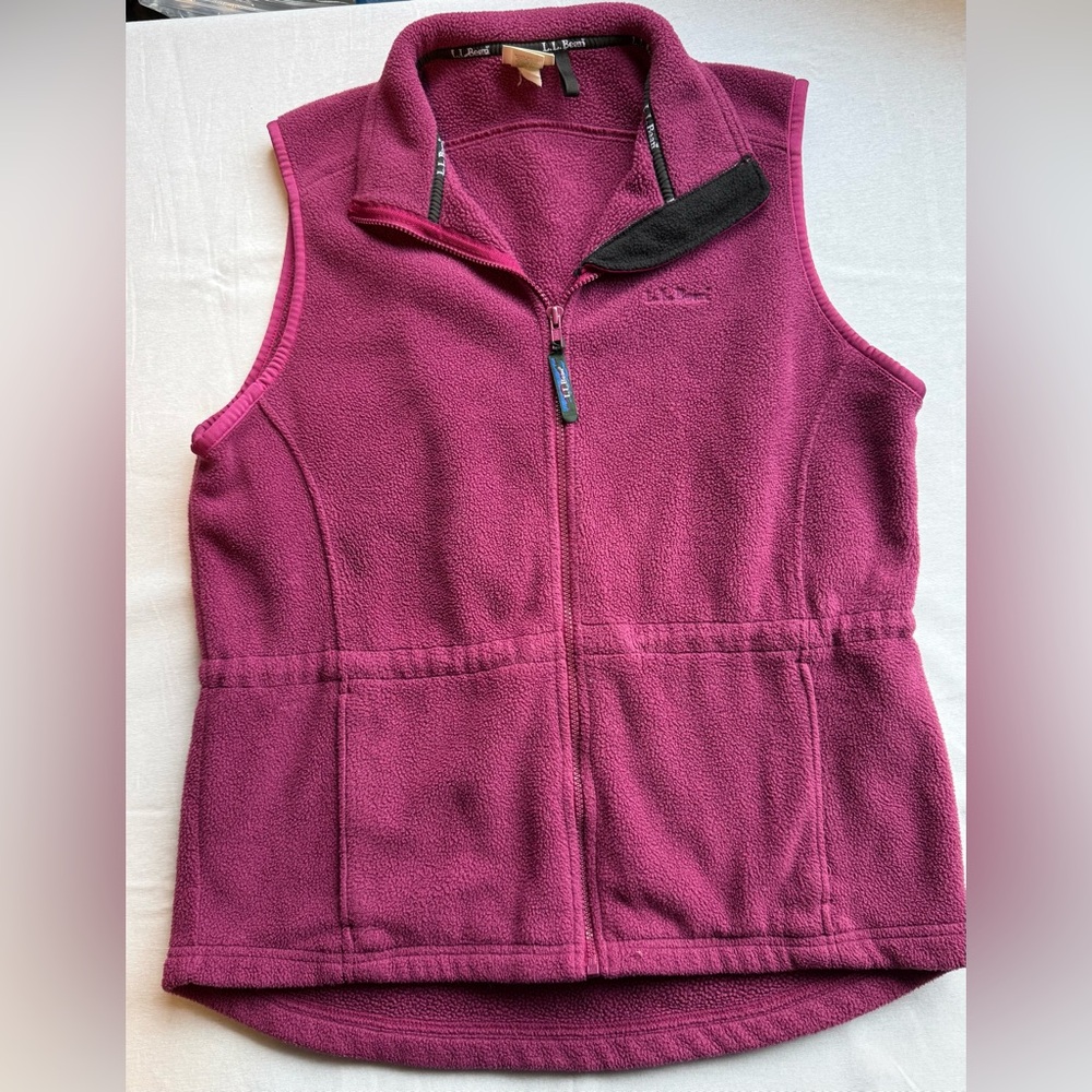 L.L. Bean Women's Fleece Vest - plum